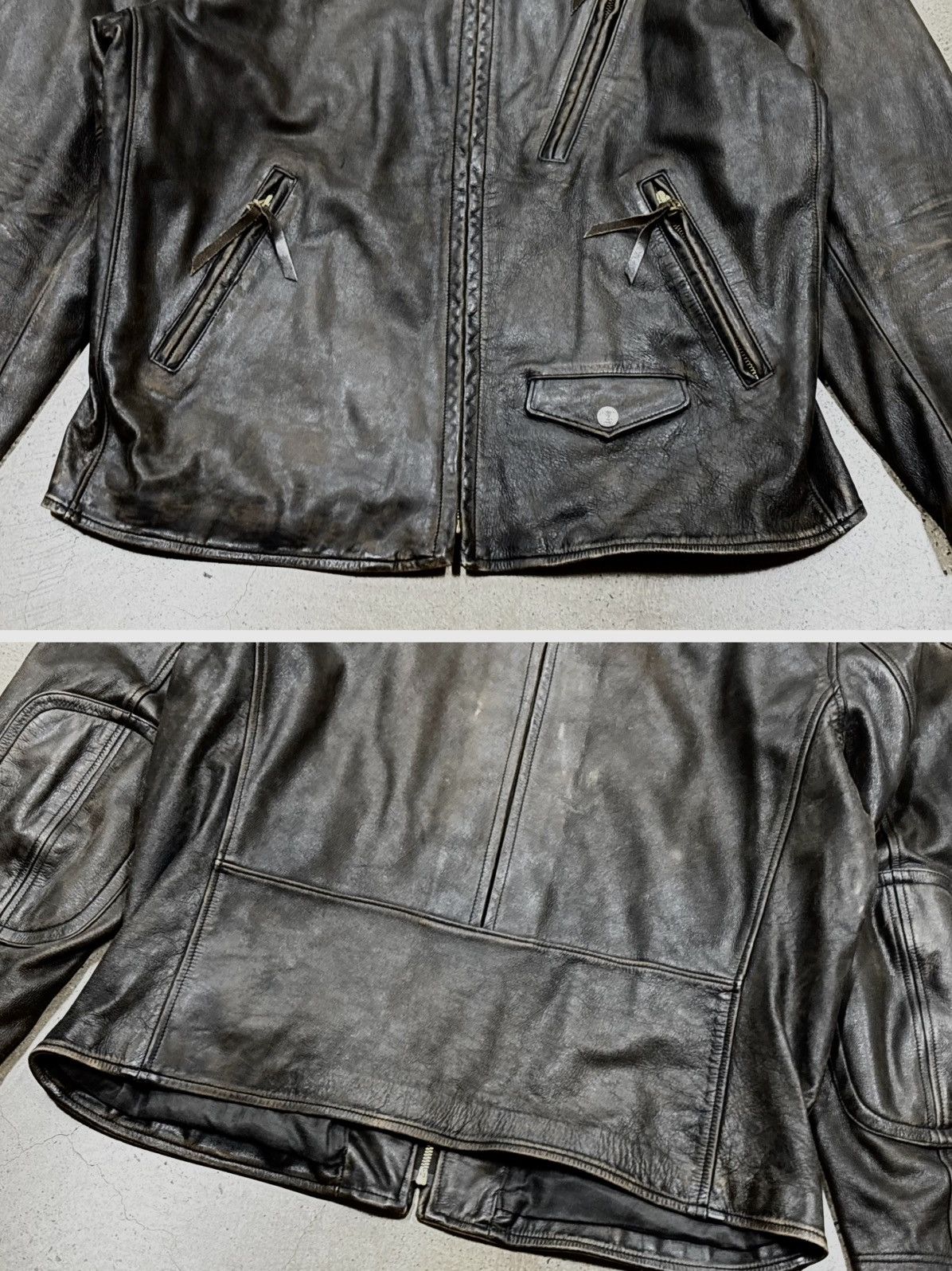 RRL Ralph Lauren Double RL RRL Leather Moto Jacket，size XL Size US XL / EU 56 / 4 - 5 Thumbnail