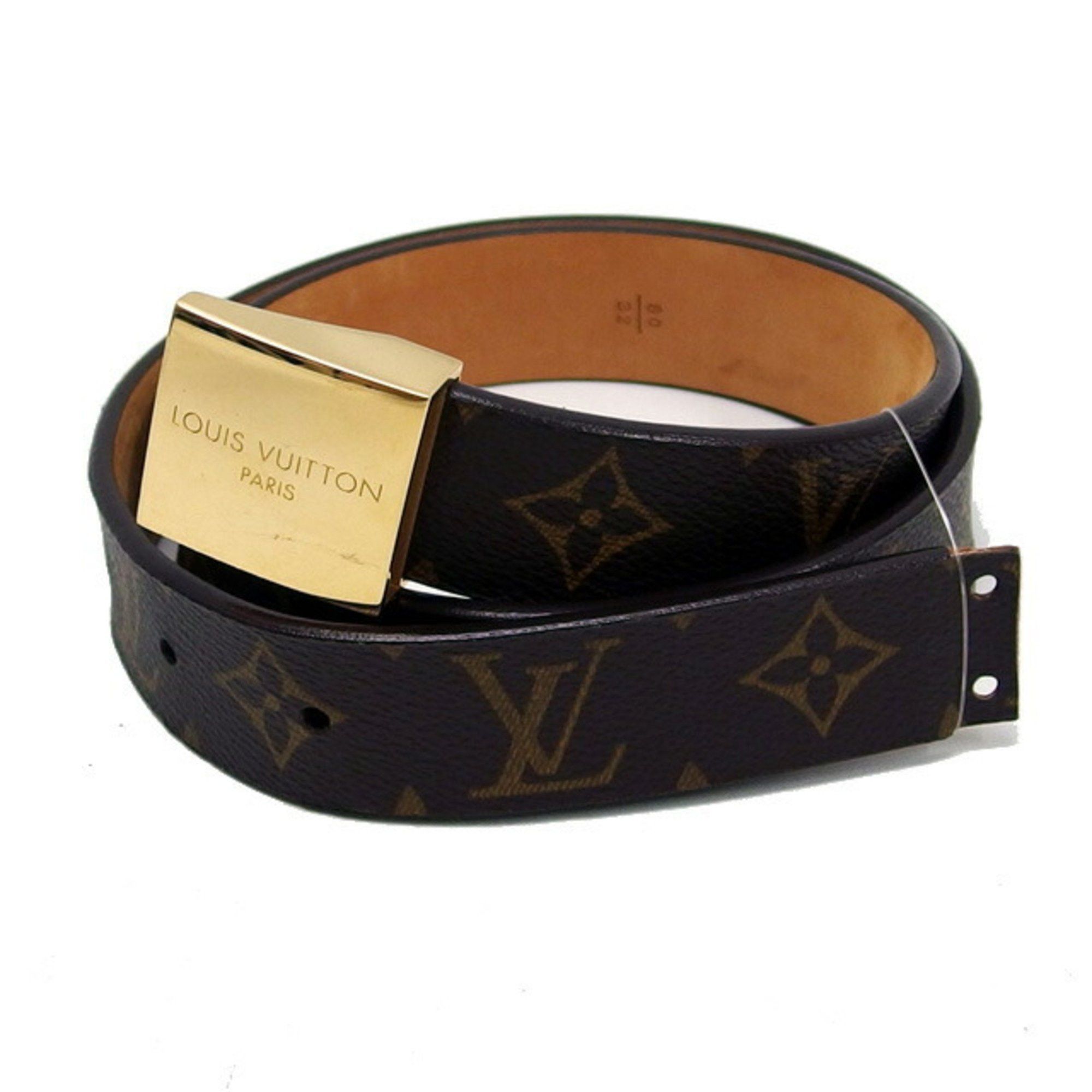 image of Louis Vuitton Monogram Ceinture Carre Belt Size 80, Women's
