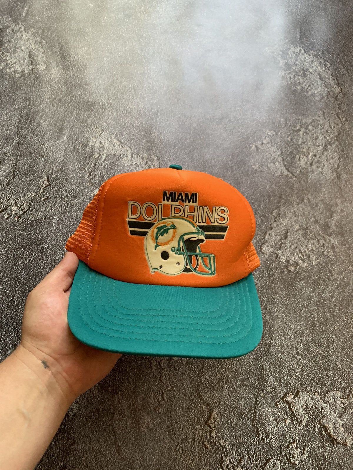 NFL × Vintage VTG 80’s Miami Dolphins EuroCap 1980 Trucker Hat/Cap Size ONE SIZE - 1 Thumbnail