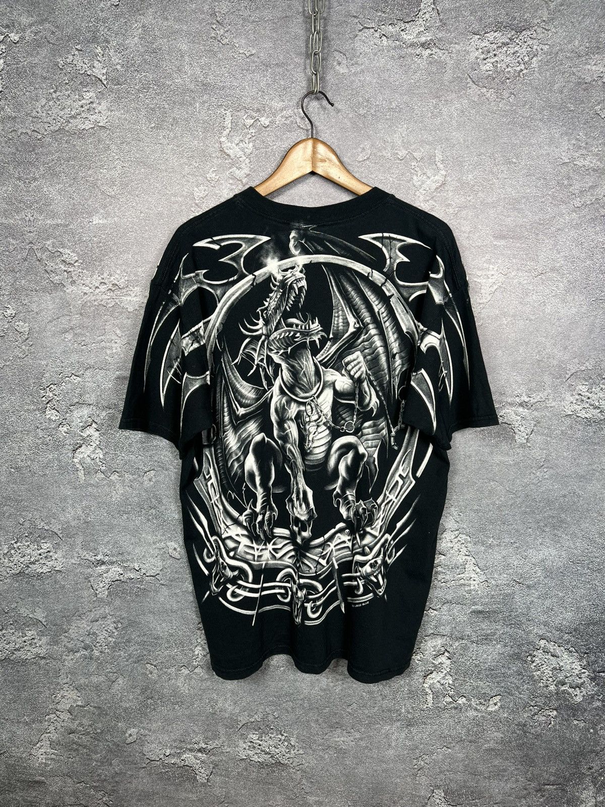 Liquid Blue Vintage Liquid Blue Dragon 2001 Graphics All Over Print Tee Size US XL / EU 56 / 4 - 2 Thumbnail