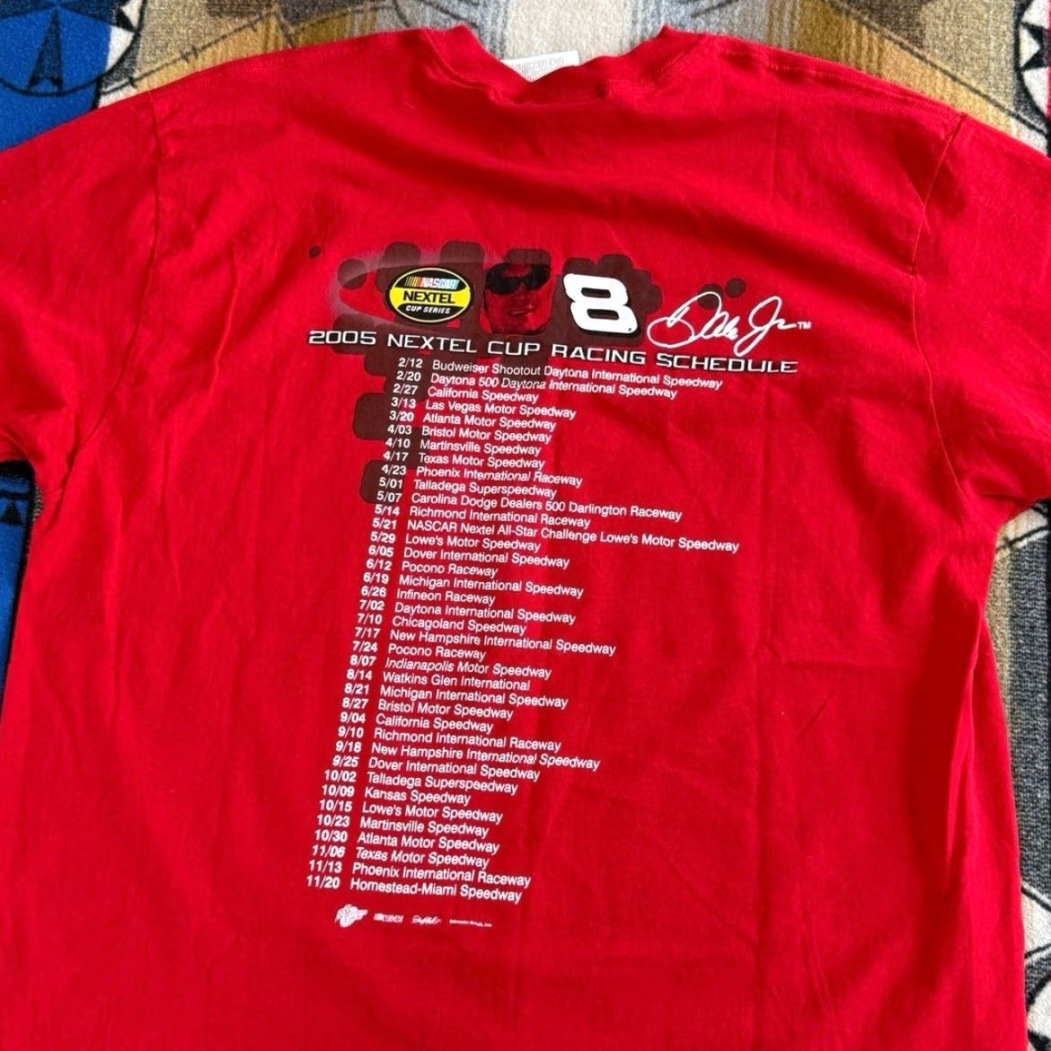 Budweiser VINTAGE Dale Earnhardt Jr Budweiser NASCAR T-Shirt XL Red Men Short Sleeve 2000s 90s Y2K Racing Sports Size US XL / EU 56 / 4 - 5 Thumbnail