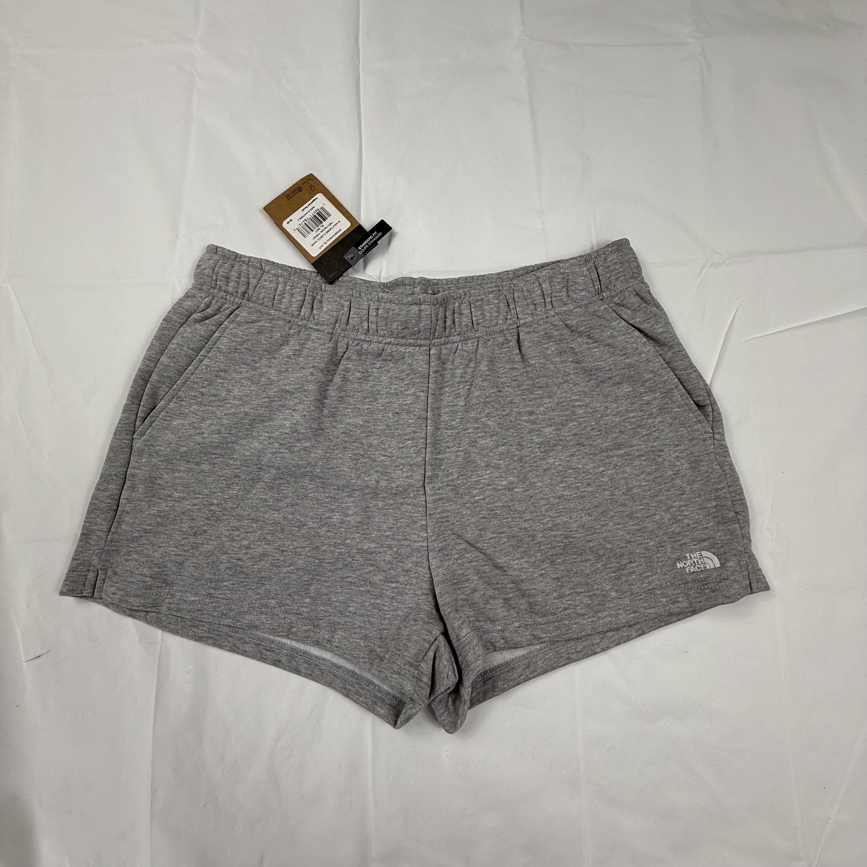 The North Face Womens Half Dome Fleece Shorts Grey