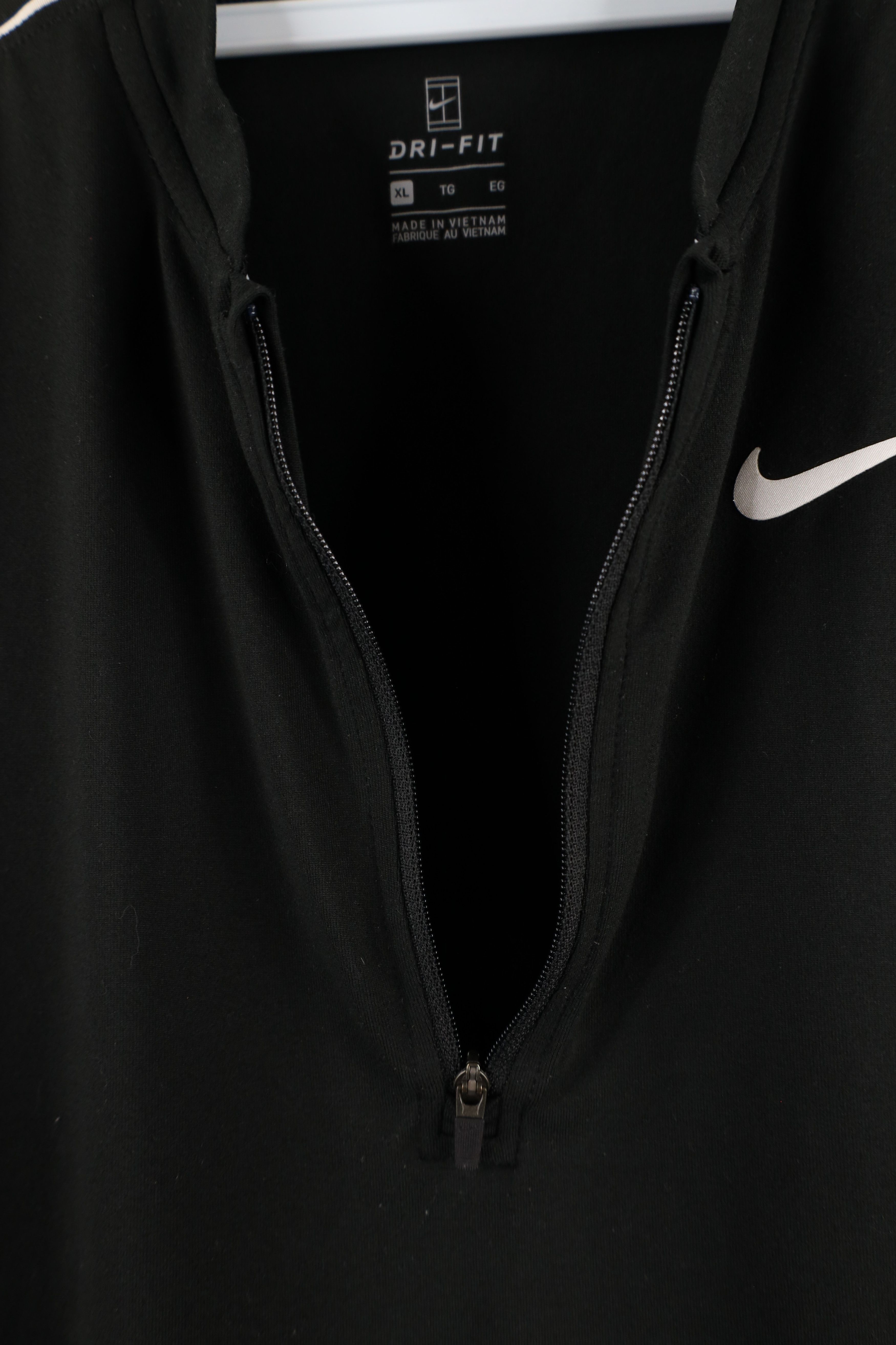 Nike × Vintage Vintage Nike Challenge Court Mini Swoosh Tennis Half Zip Top Size XL / US 12-14 / IT 48-50 - 6 Thumbnail