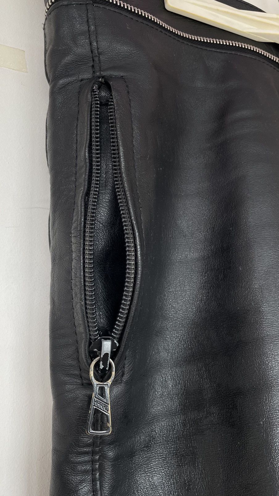 Genuine Leather Vintage Leather Motorcycle Pants – Size 34 Size US 34 / EU 50 - 2 Thumbnail