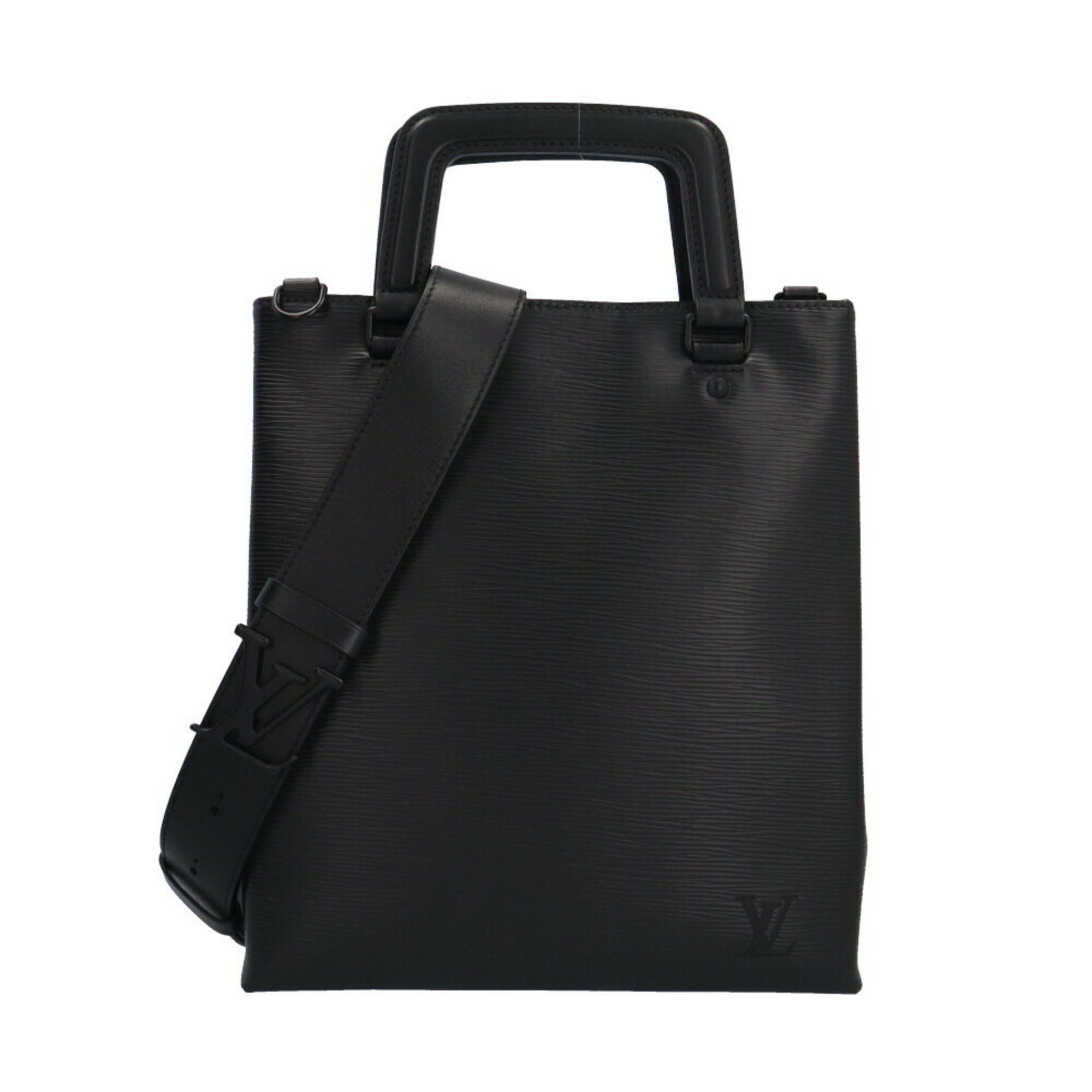 Louis Vuitton Louis Vuitton Sac Plat Fold Epi Shoulder Bag Leather M58497 Black Men's LOUIS VUITTON Size ONE SIZE - 1 Thumbnail