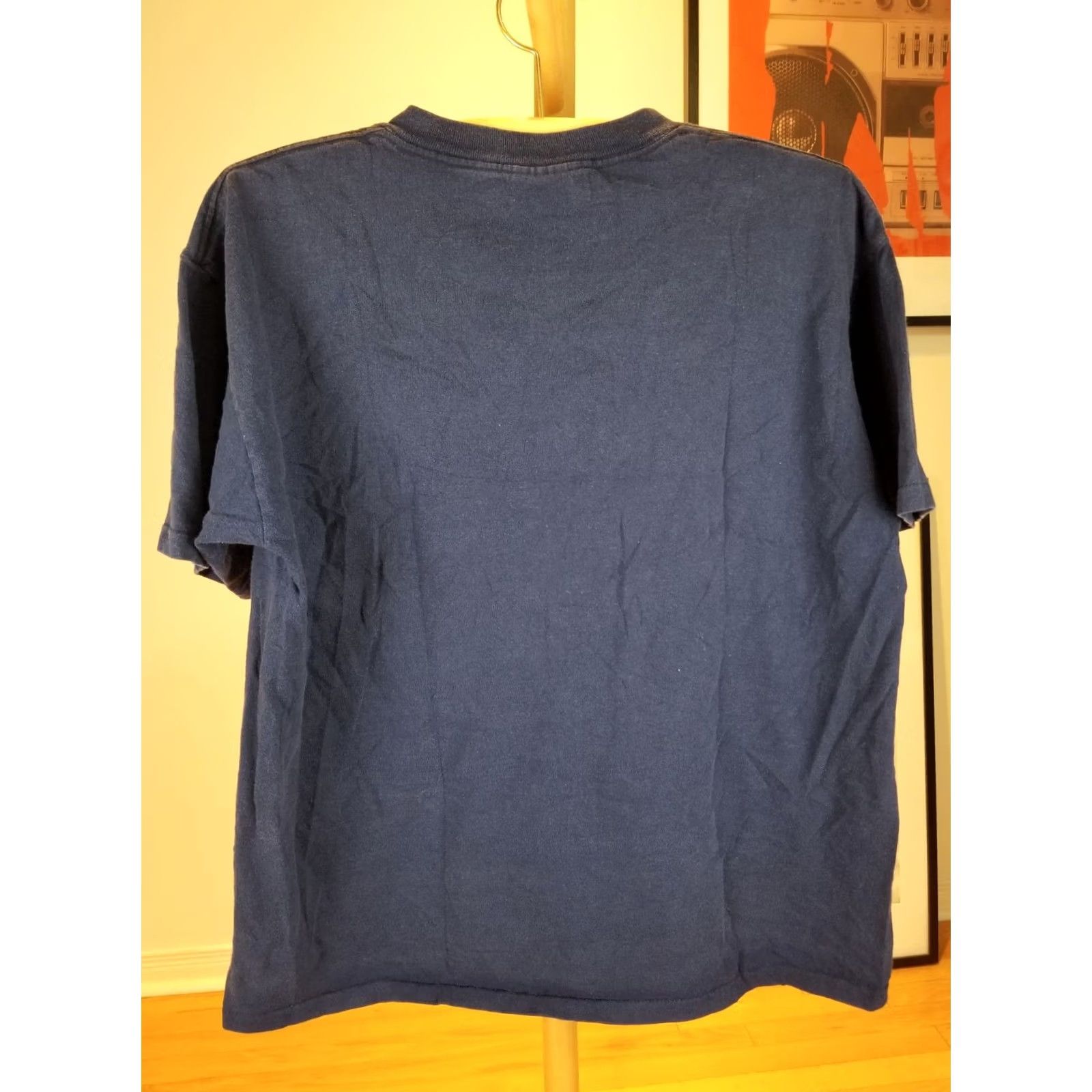 Vintage VINTAGE ONEITA T-Shirt Blue 90's ONE POCKET Cotton Crew Neck Short Sleeve Men's Large USA Retro Batman Stitch Toy Theme Size US L / EU 52-54 / 3 - 5 Thumbnail