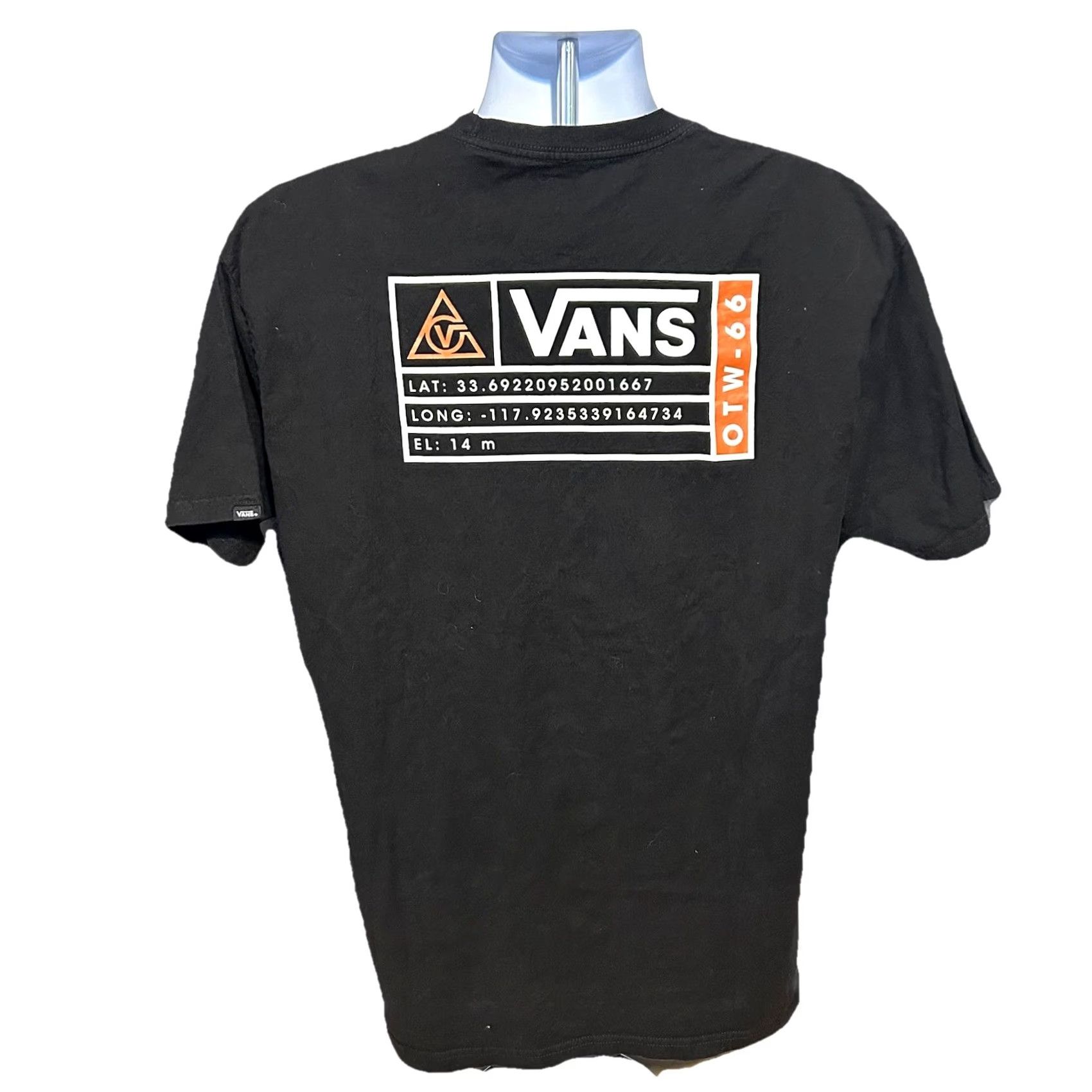 Vans VANS Shirt Men L Black Short Sleeve Graphic Tee Logo 66 Supply 2020 Off The Wall Size US L / EU 52-54 / 3 - 2 Thumbnail