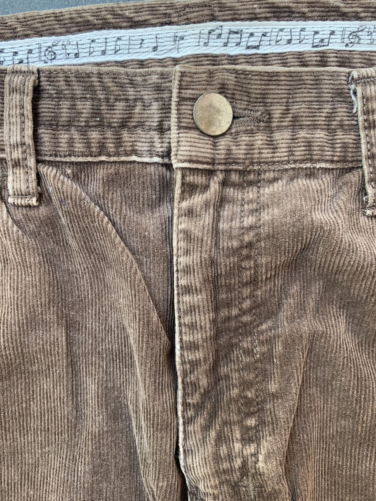Number (N)ine Brown Washed Dart Corduroy Pants Size US 31 - 3 Thumbnail