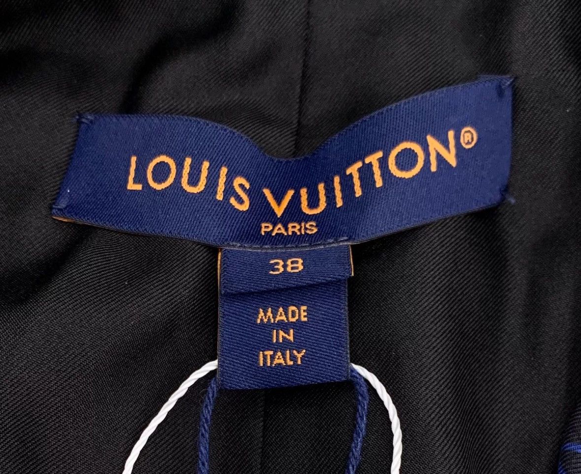 Louis Vuitton Louis Vuitton Lv blue logo with floral silk suit jacket Size US S / EU 44-46 / 1 - 5 Thumbnail