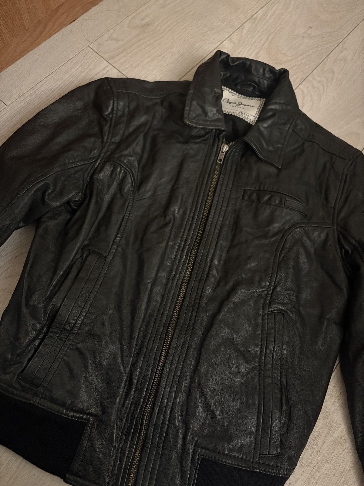Pepe Jeans Leather Jacket Pepe Jeans London vintage new massa Size S / US 4 / IT 40 - 6 Thumbnail