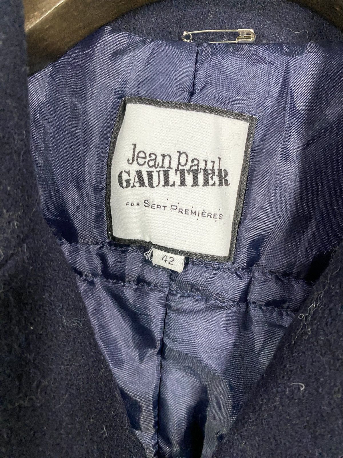 Jean Paul Gaultier Jean paul gaultier sept premieres wool blazer jacket Size 42L - 8 Thumbnail