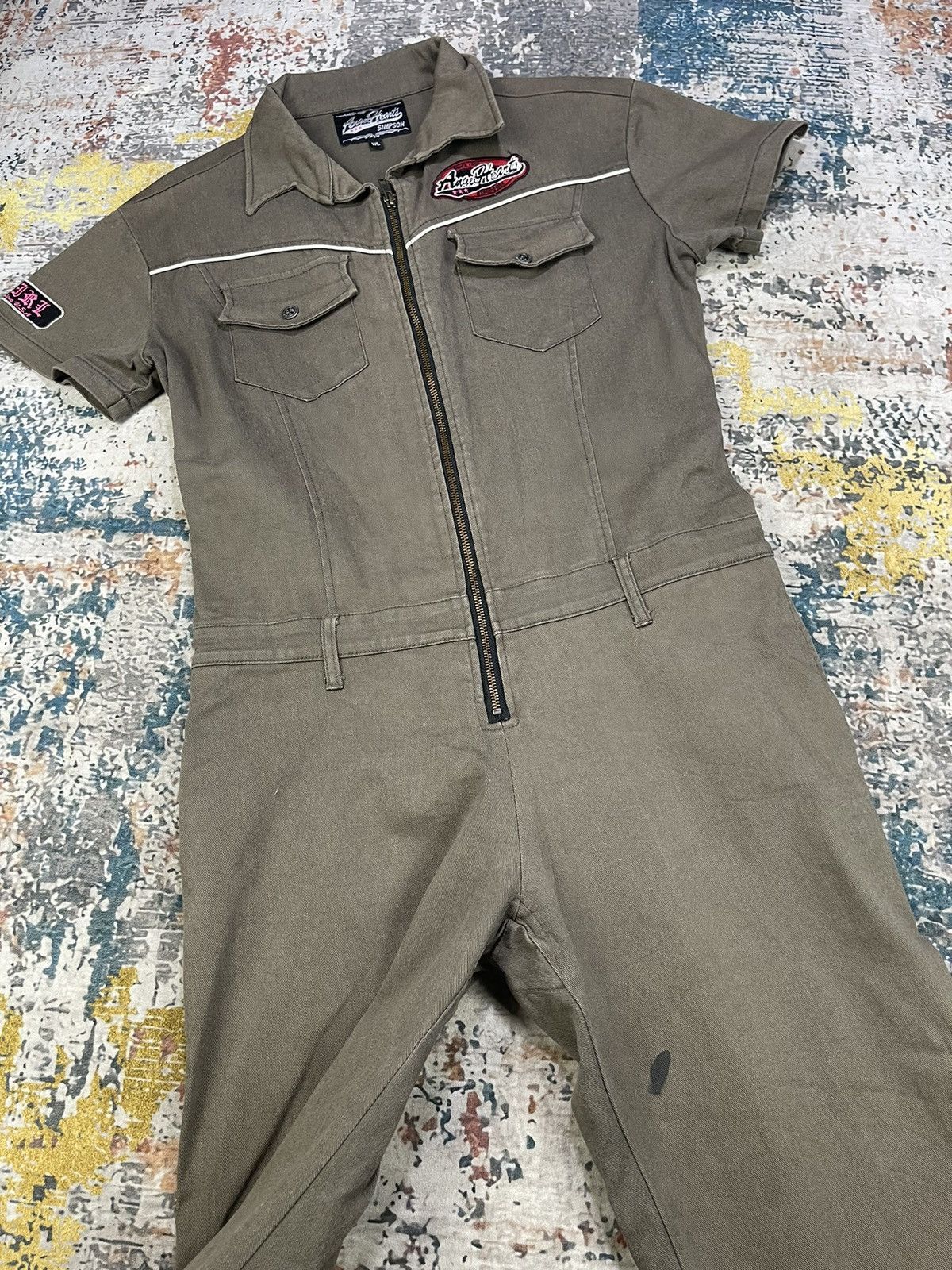 Hypebeast ANGEL HEARTS SIMPSON BACK SPELL COVERALLS Size 36" / US 14 / IT 50 - 2 Thumbnail