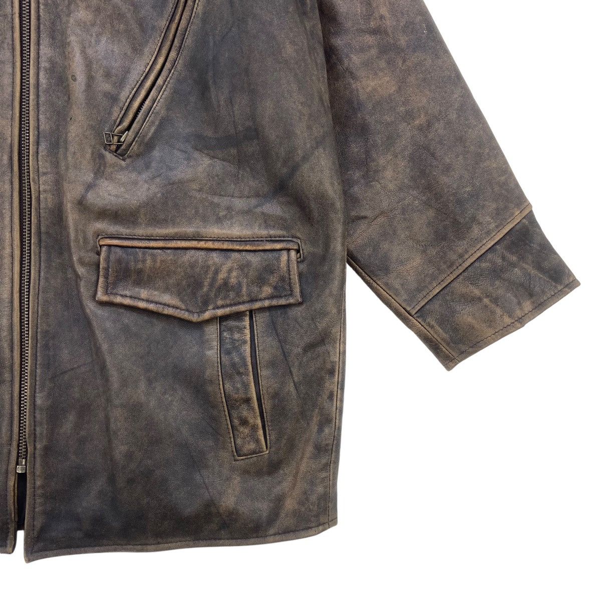 Genuine Leather Vtg 80s Midcoast International Original American Trade Mark Size US M / EU 48-50 / 2 - 7 Thumbnail