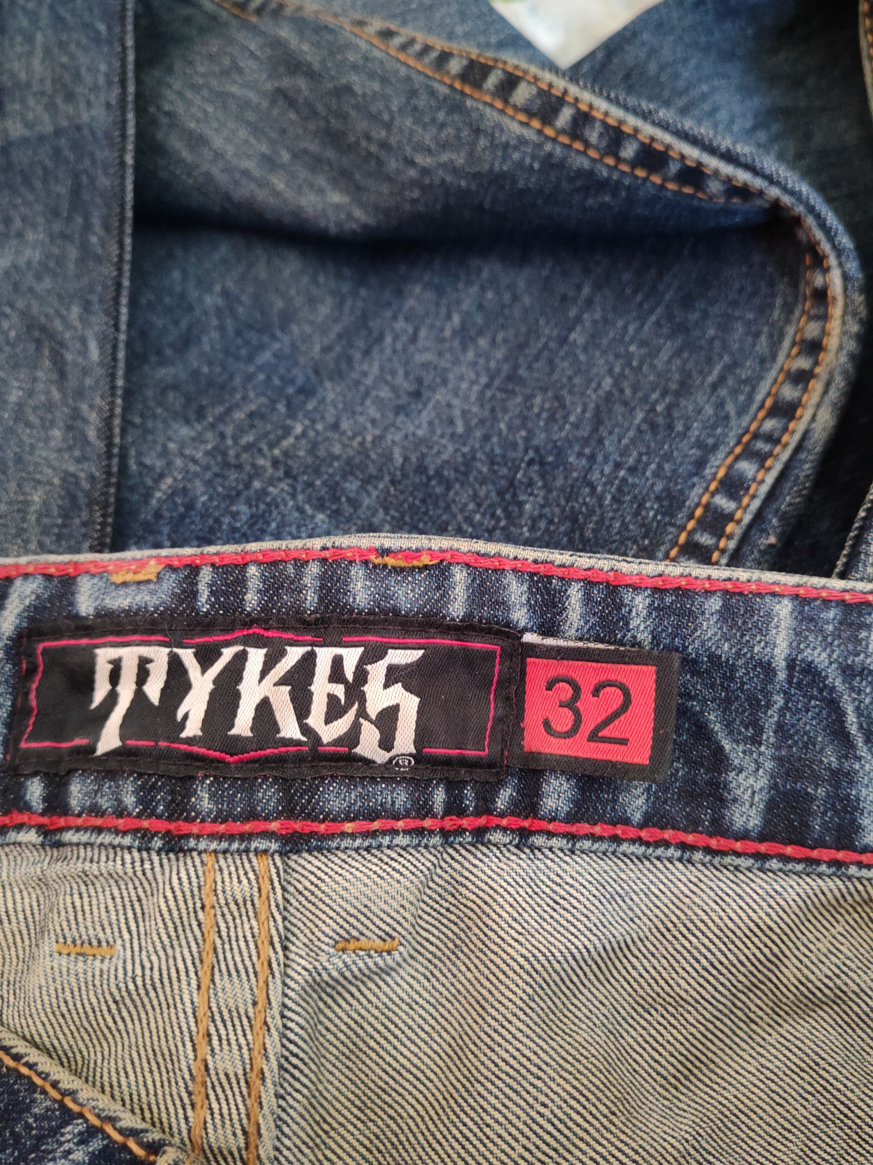 Japanese Brand Tykes Dark Blue Faded Distressed Ripped Jeans #S2141 Size US 32 / EU 48 - 19 Thumbnail