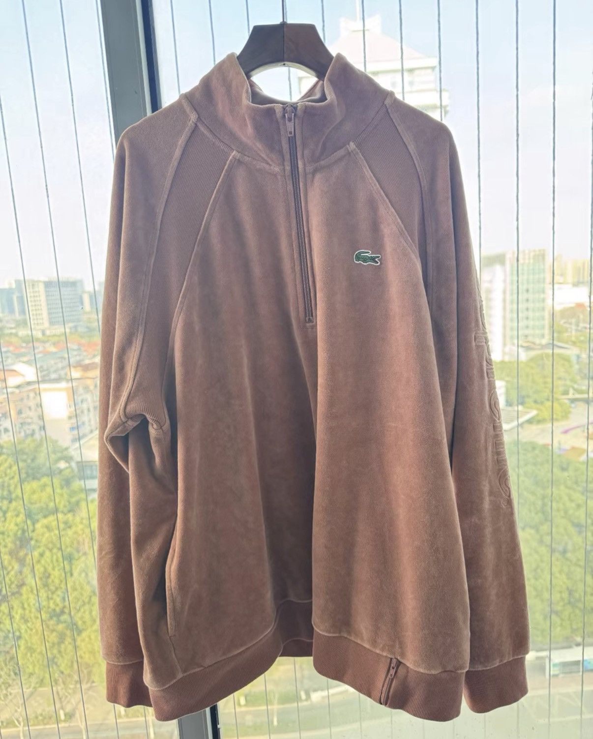 Supreme Supreme x Lacoste Velvet Hoodie K21 Size US L / EU 52-54 / 3 - 1 Thumbnail