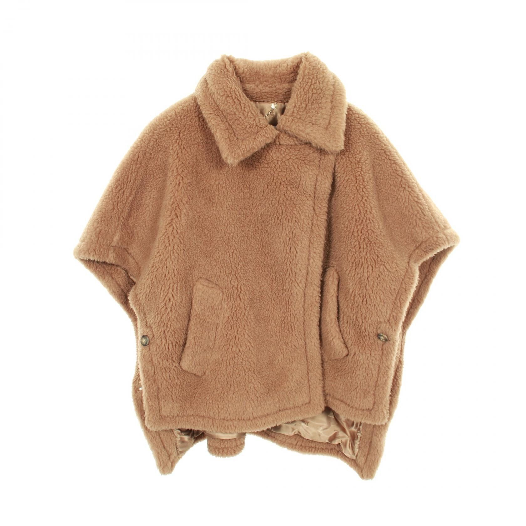 Max Mara Max Mara Max Mara TEBE Camel Cape Textile Outerwear DUTY FREE for USA Size ONE SIZE - 1 Thumbnail