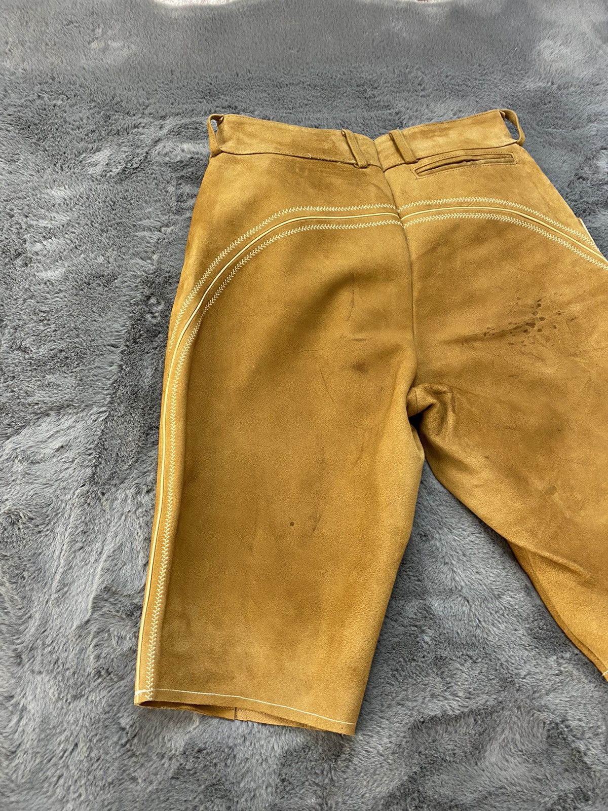 Cowboy Equipment × Japanese Brand × Leather VINTAGE TRADITIONAL LEATHER SHORTS Size US 36 / EU 52 - 15 Thumbnail