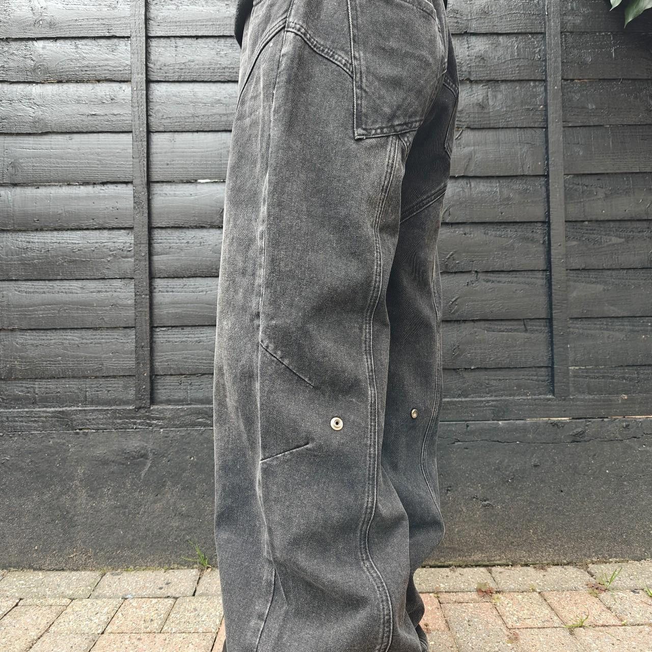 Other Black Wide Leg Panelled Fade Denim Size US 32 / EU 48 - 6 Thumbnail