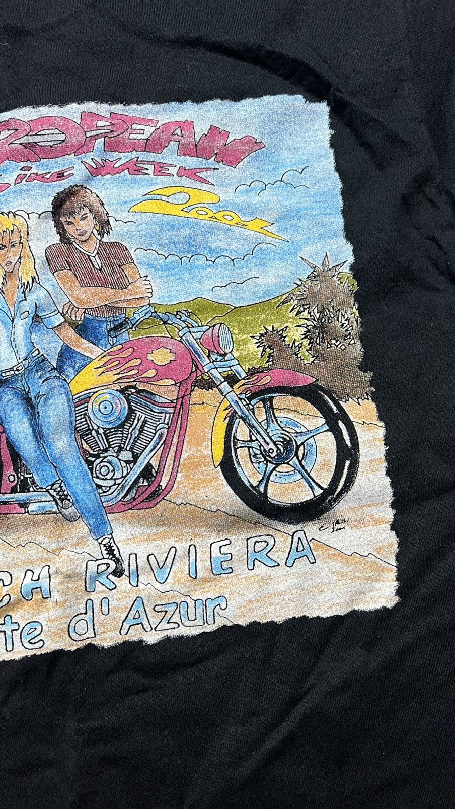 Harley Davidson 2001 Harley Davidson European bike tour st.Tropes usa tee Size US M / EU 48-50 / 2 - 5 Thumbnail