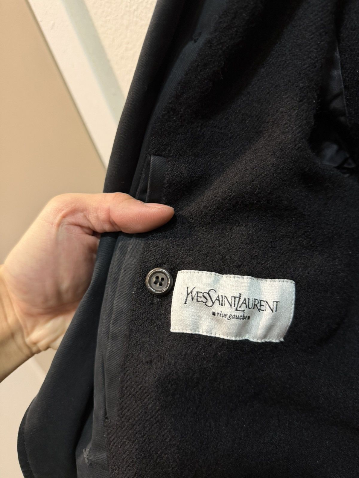 Yves Saint Laurent 2007 Wool Lined Peacoat 50 Size US M / EU 48-50 / 2 - 5 Thumbnail