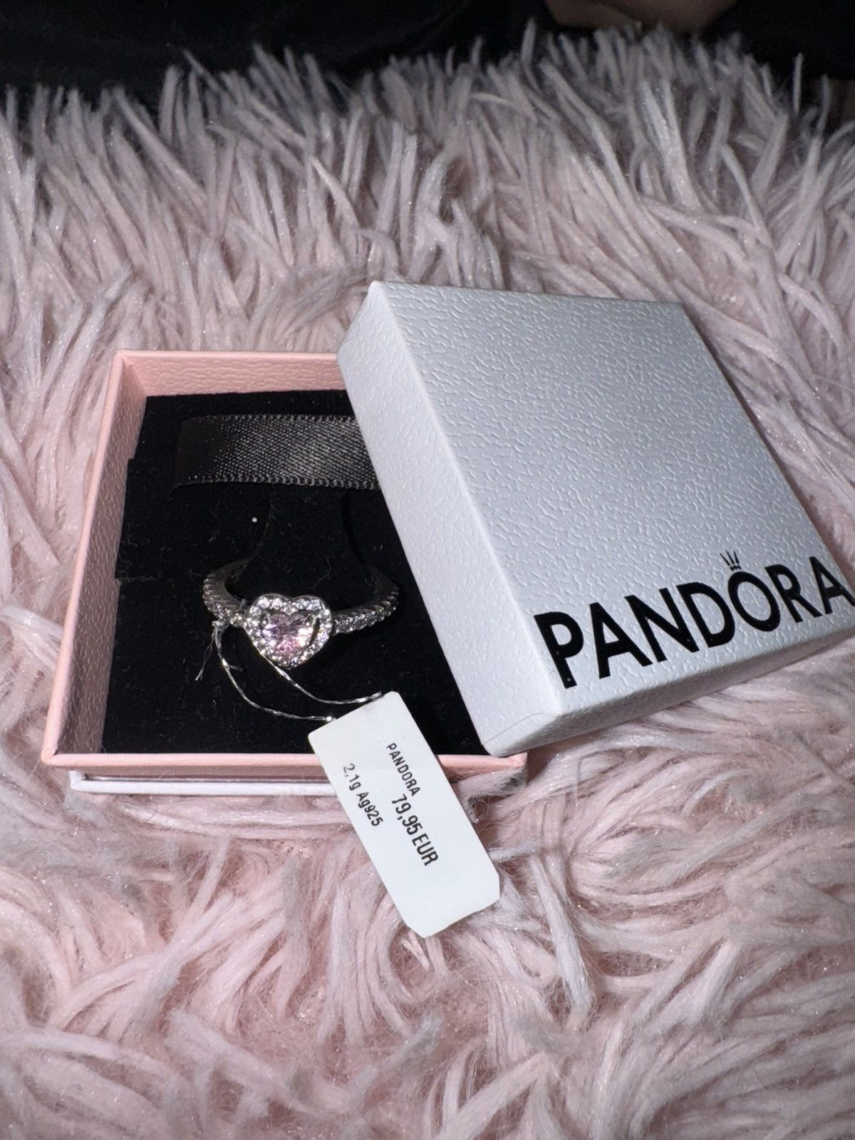 pandora pandora ring pink heart Size ONE SIZE - 1 Thumbnail
