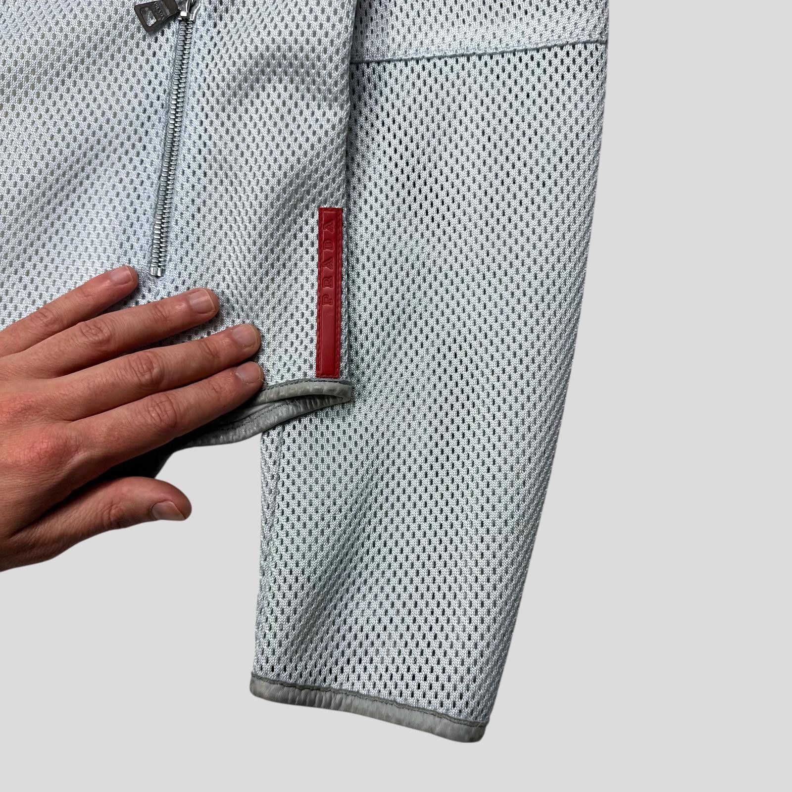 Prada Prada Sport SS00 Technical Mesh + Leather Moto Jacket - IT44 Size M / US 6-8 / IT 42-44 - 6 Thumbnail