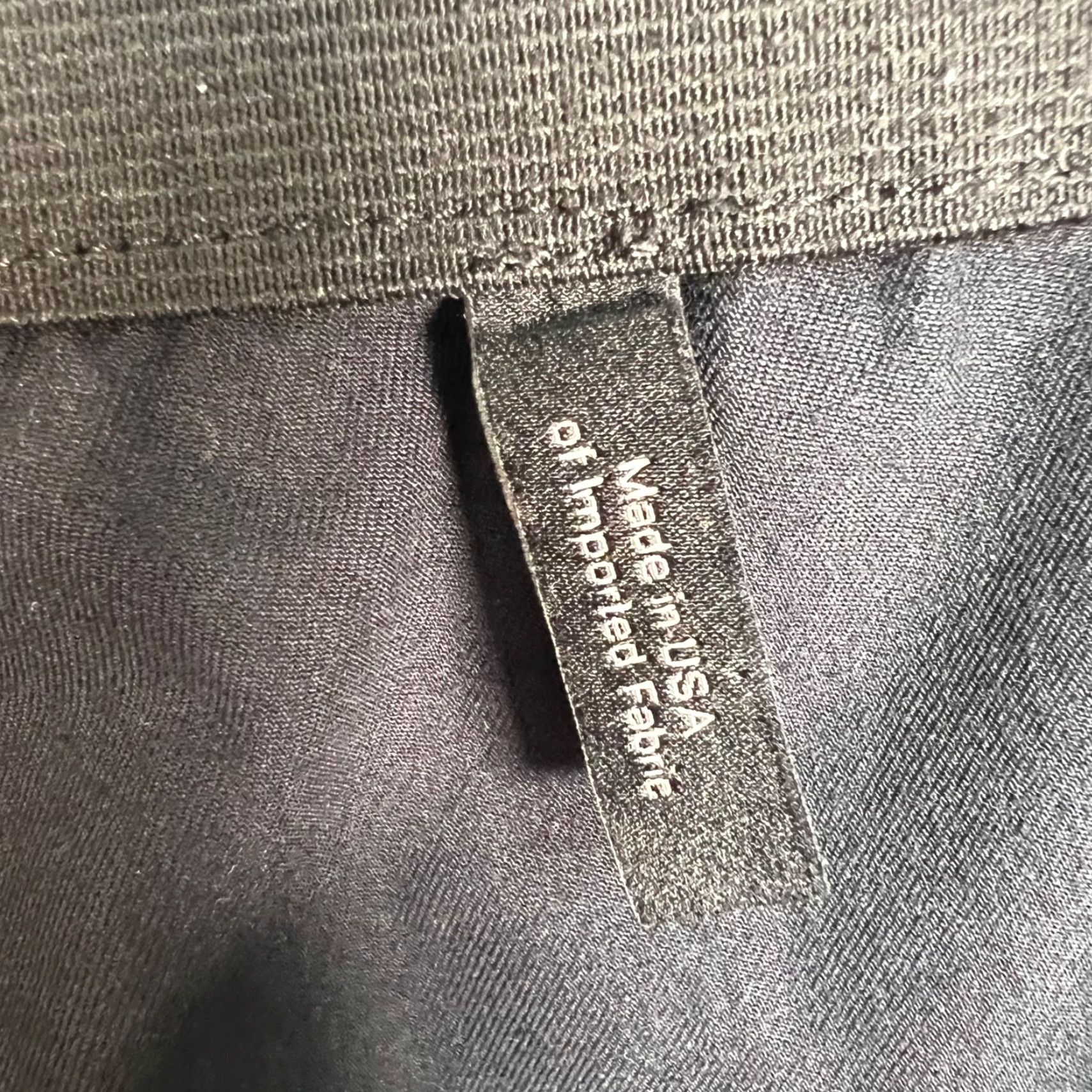 Theory Theory Womens Size 10 Black Tapered Dress Pants Cotton Blend Elastic Waist Size 32" / US 10 / IT 46 - 4 Thumbnail