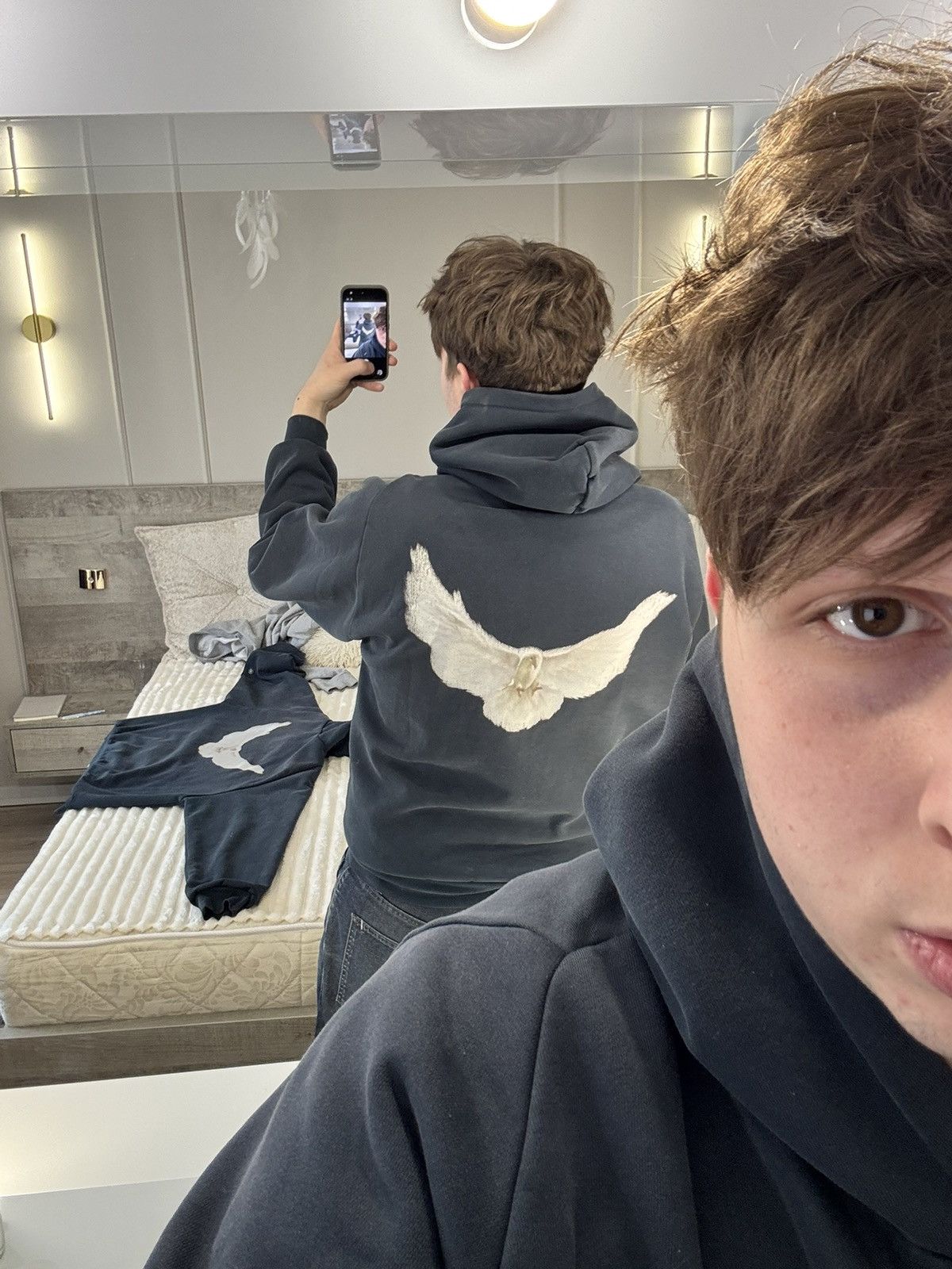 Balenciaga × Gap × Yeezy YEEZY GAP BALENCIAGA SHRUNKEN HOODIE Size US L / EU 52-54 / 3 - 4 Thumbnail
