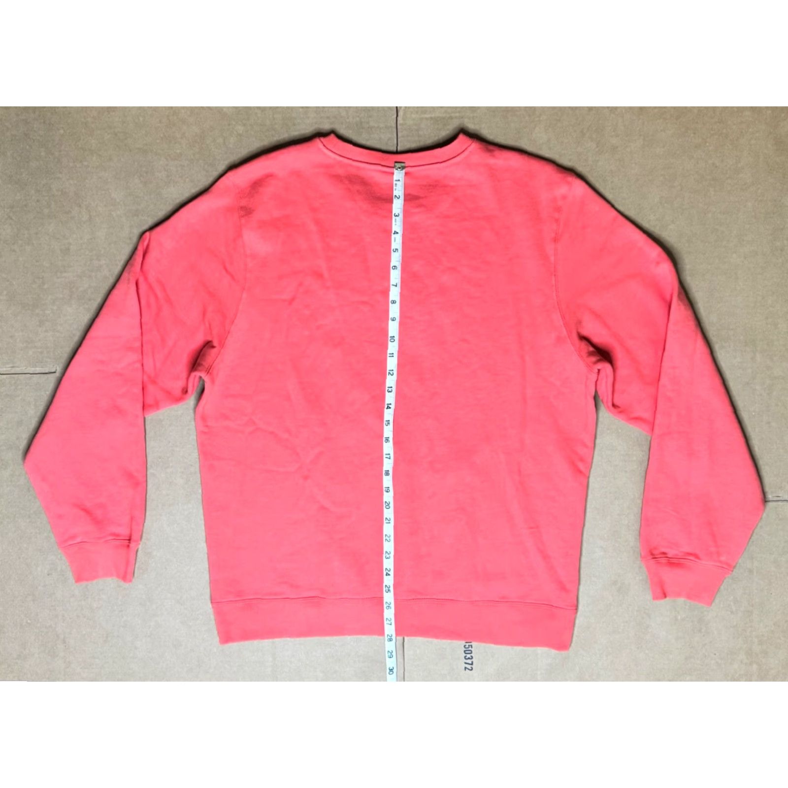 VINTAGE Stussy Sweatshirt Crew Neck Orange 90s Logo Pullover Men L Orange USA Streetwear Mens