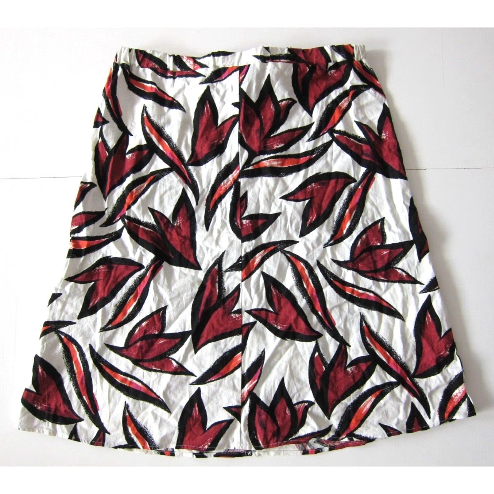 Vintage VINTAGE NYCC New York Clothing Co. Linen Rayon Floral Button Down A-Line Skirt XL Size 40" / US 18 - 2 Thumbnail