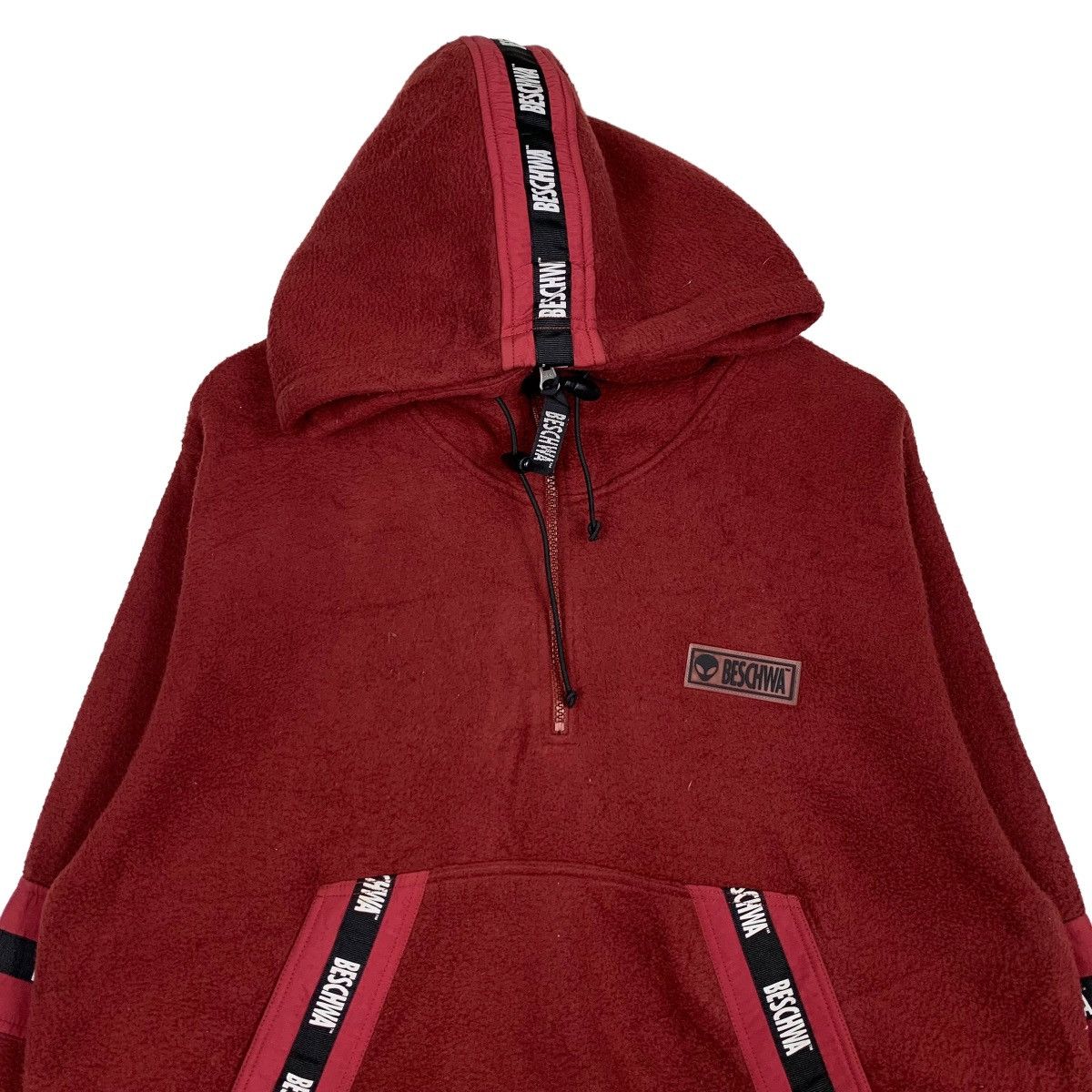 Japanese Brand BESCHWA Half Zip Pullover Hoodie Fleece #0045-C3 Size US M / EU 48-50 / 2 - 3 Thumbnail