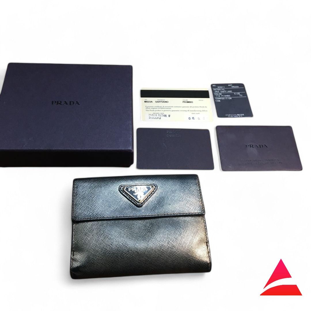 Prada - Saffiano Nappa Leather Wallet Bi Fold