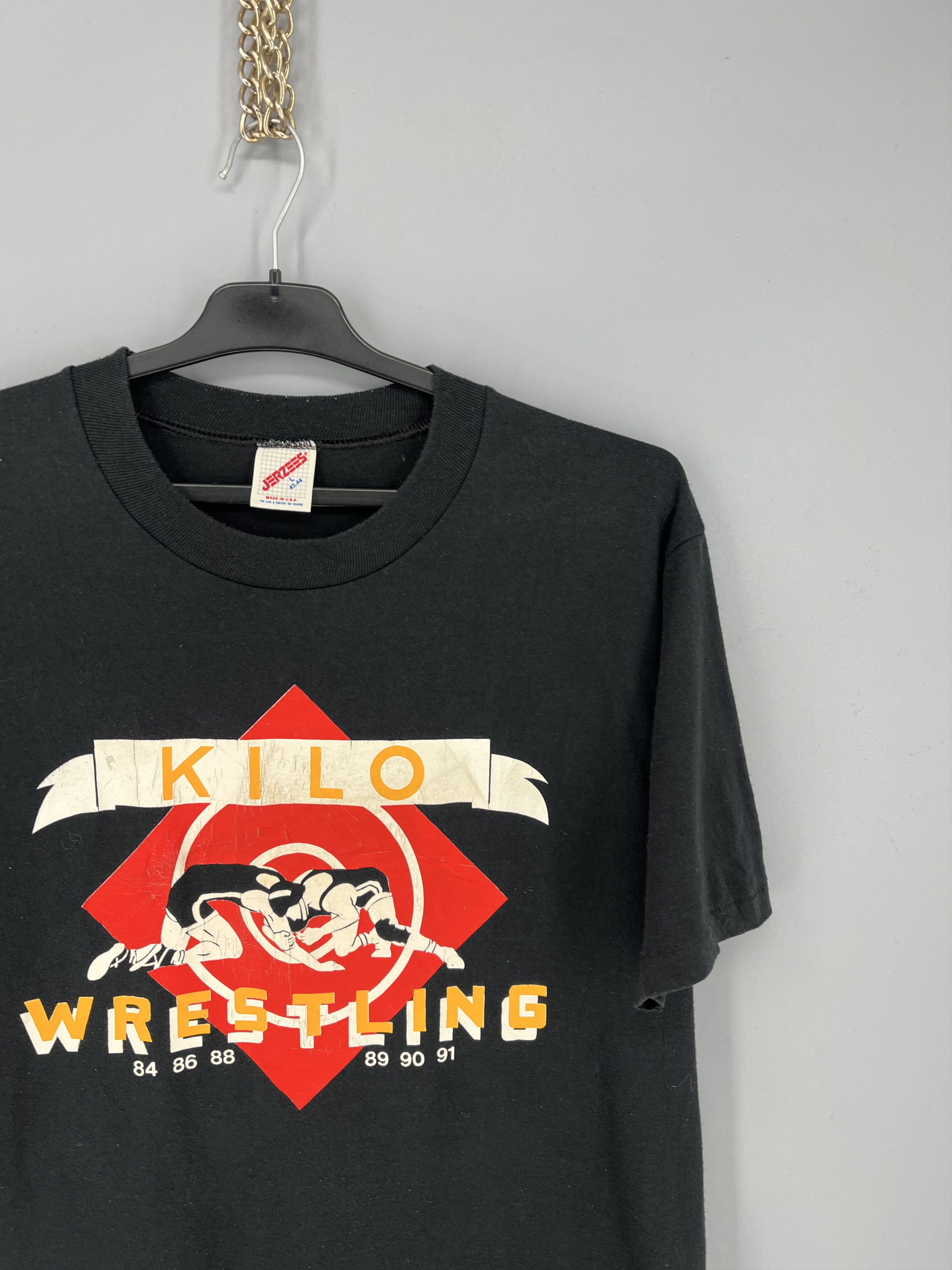Vintage Vintage 90s Kilo School District Wrestling T-Shirt Size US L / EU 52-54 / 3 - 5 Thumbnail