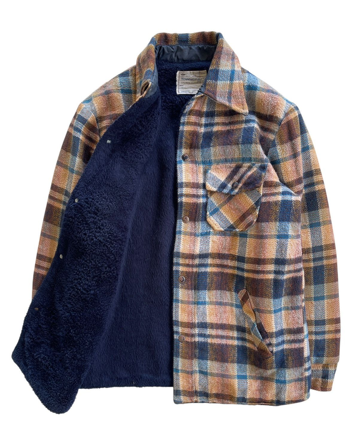 Towncraft 1970s Towncraft Wool Tartan Jacket Size US S / EU 44-46 / 1 - 3 Thumbnail
