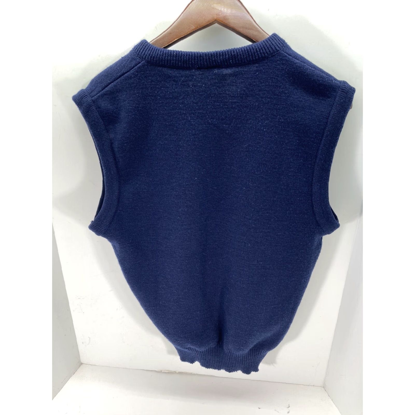 Vintage Blarney Woollen Mills Made Ireland Shamrock Irish Sweater Vest Men Medium Blue Pullover Crew Neck Classic All Seasons St Patrick’s Day Golf Size US M / EU 48-50 / 2 - 7 Thumbnail
