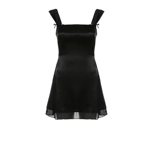 Japanese Brand Kotomi x Ryou Sleeveless Black Goth Y2K Mini Dresses Size S / US 4 / IT 40 - 4 Thumbnail