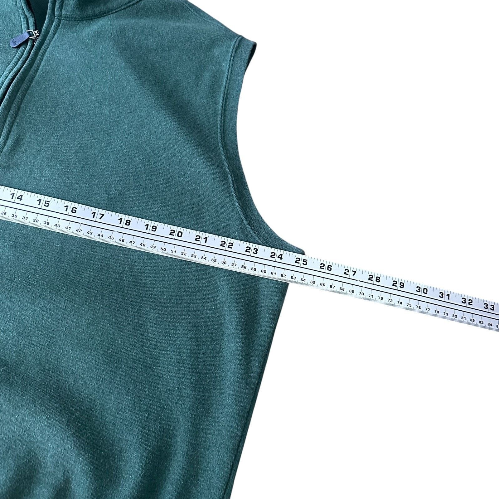 Peter Millar Peter Millar 1/4 Zip Sweatshirt Golf Vest Men L Green Cotton Size US L / EU 52-54 / 3 - 6 Thumbnail