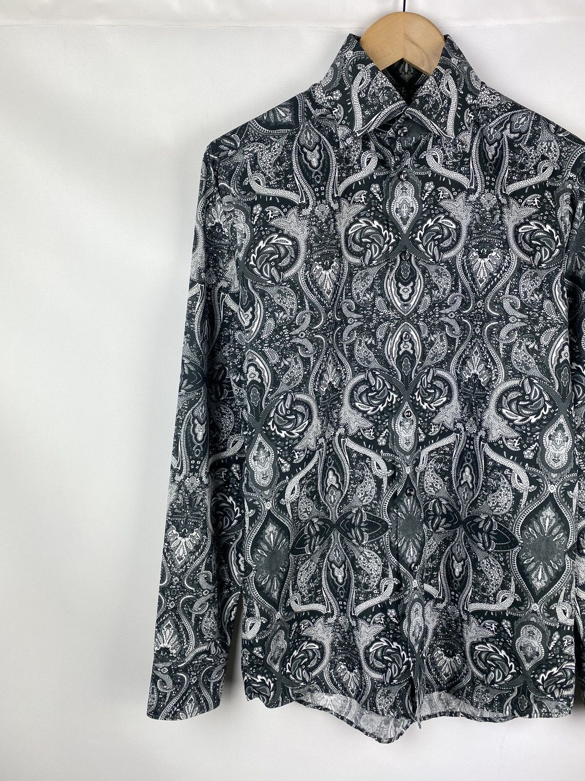 Eton Eton paisley patterned long sleeve button up shirt Slim Size US M / EU 48-50 / 2 - 2 Thumbnail