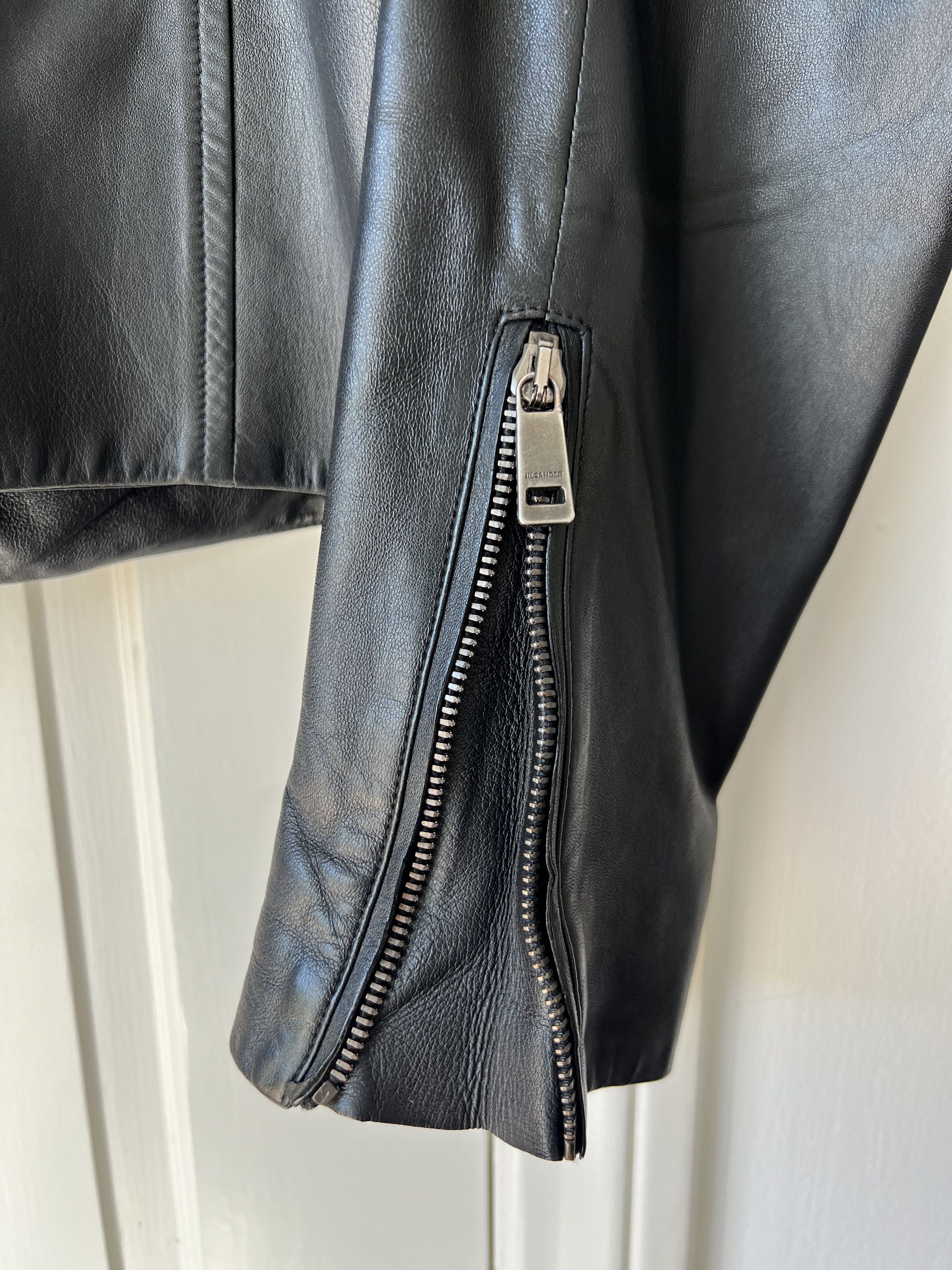 Jil Sander JIL SANDER "CANNES" LEATHER BIKER JACKET $5000 Size US M / EU 48-50 / 2 - 5 Thumbnail