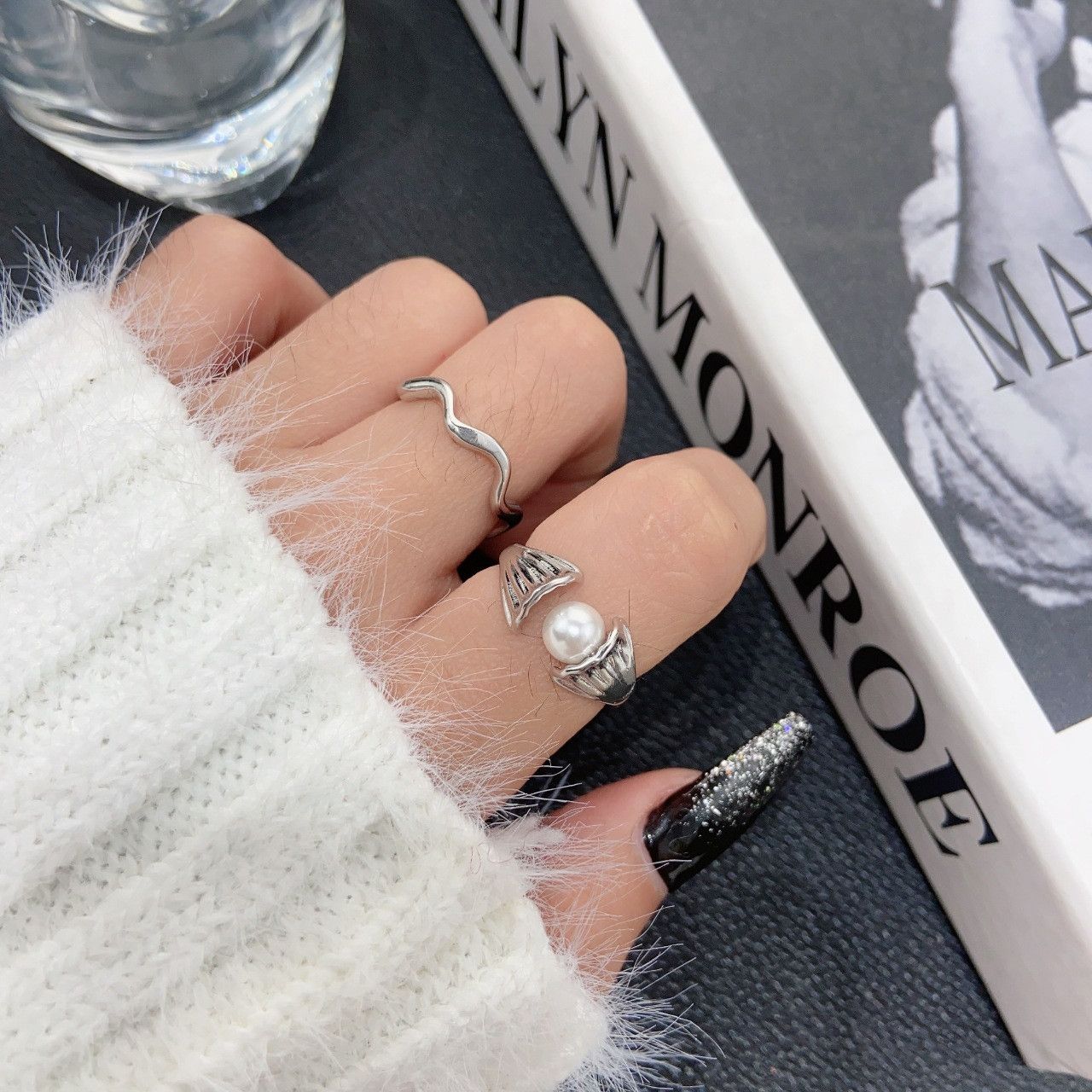 Jewelry New Trend Jewelry Rings Open Size Chrome Ring (Size 7-13) Size ONE SIZE - 2 Thumbnail