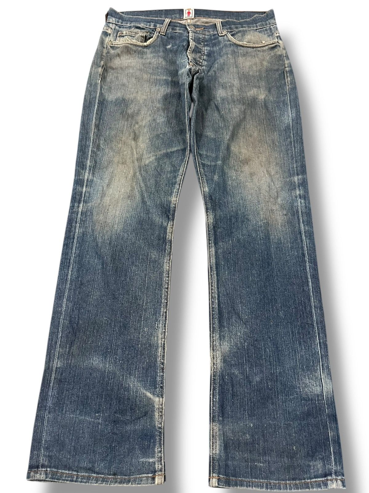 Girl Skateboards × Girls Don't Cry × X-Girl Vintage Girl Mudwash Skater Denim Size 33" - 1 Thumbnail