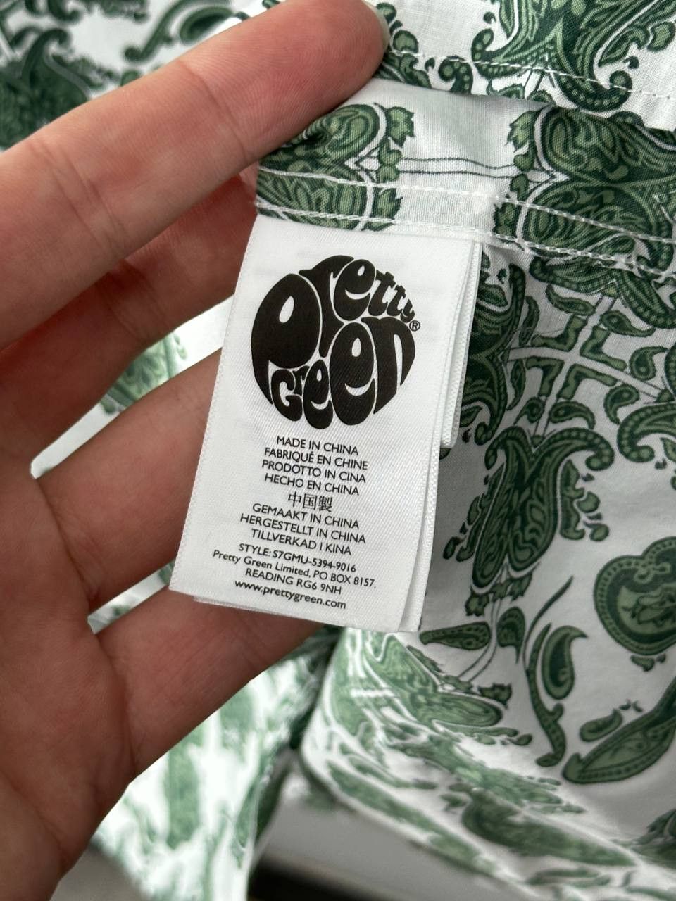 Pretty Green Pretty Green Paisley Patterned Long Sleeve Shirt Size US XL / EU 56 / 4 - 10 Thumbnail