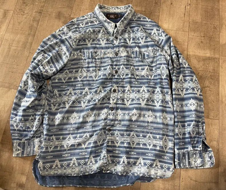 RRL Ralph Lauren RRL Ralph Lauren Limited edition Navajo Western Shirt Size US M / EU 48-50 / 2 - 5 Thumbnail