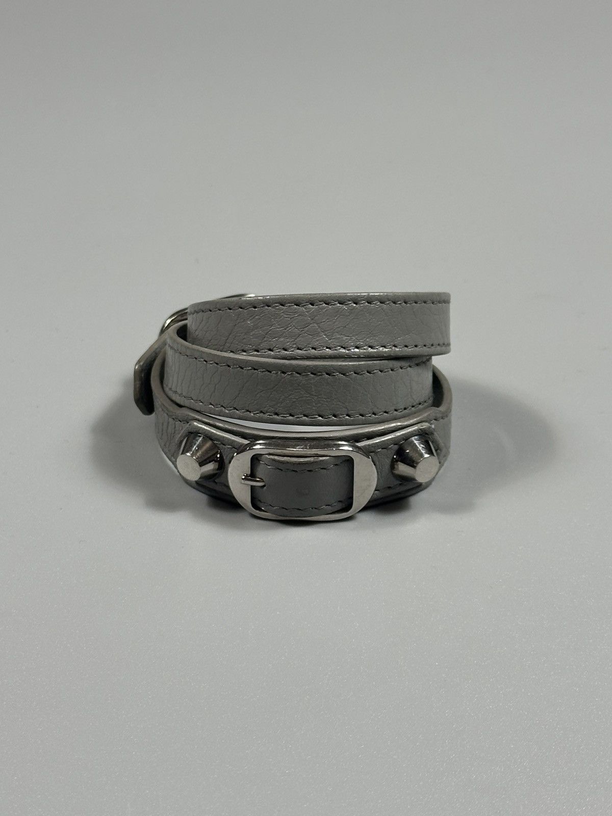 Balenciaga Arena Leather Triple Tour Wrap Bracelet