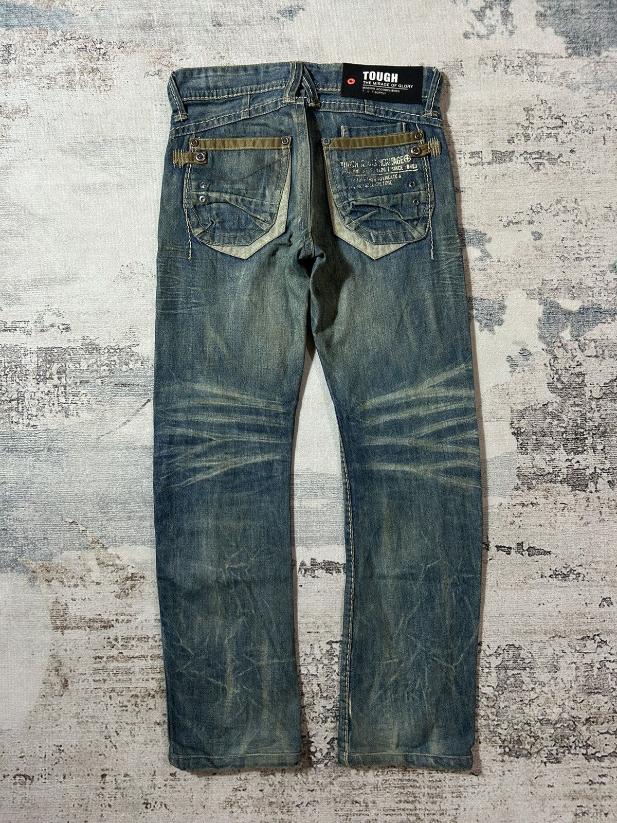 If Six Was Nine × Japanese Brand × Tornado Mart Vintage Mud Max Tough Jeans Denim Size US 33 - 2 Thumbnail