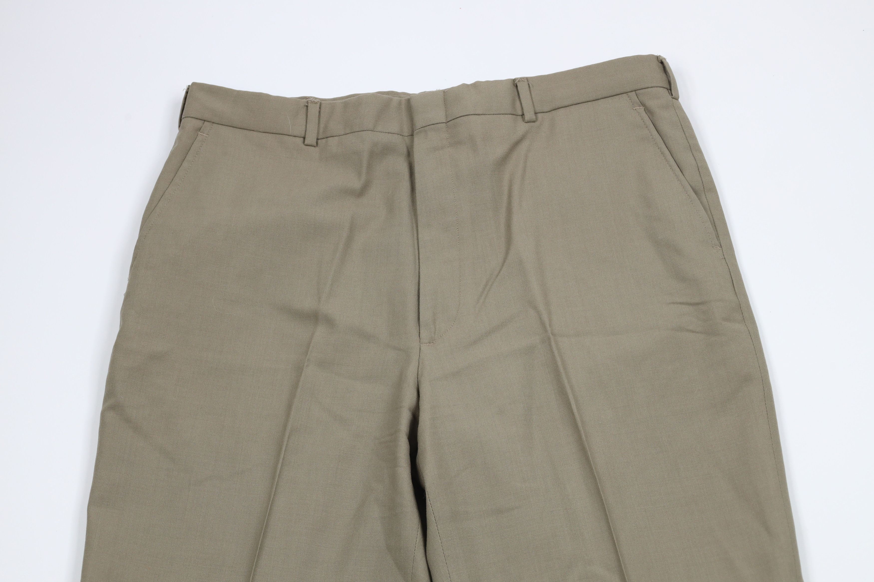 Lands' End × Vintage Vintage 90s Lands End Wide Leg Chino Pants Trousers USA Size US 34 / EU 50 - 2 Thumbnail