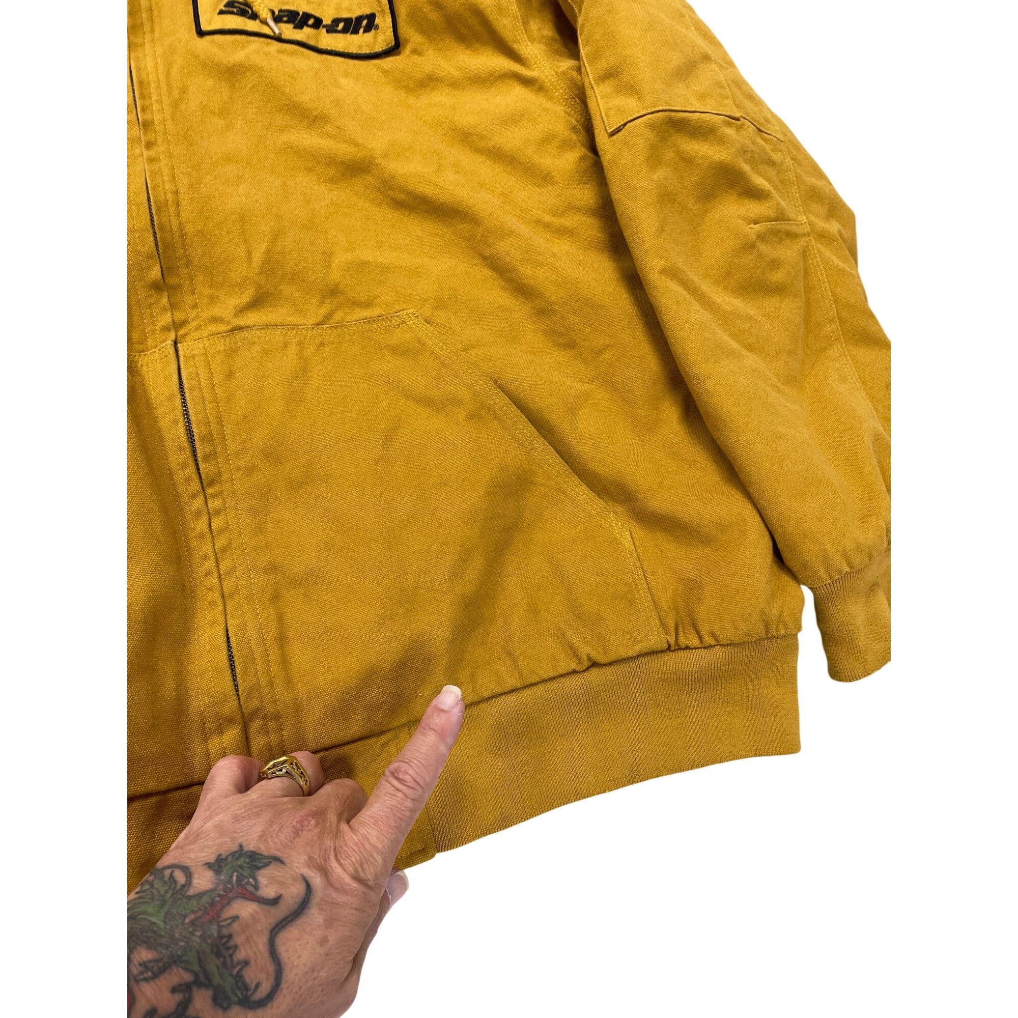 Other Snap-On Tools Mens Traditional Mustard golden work jacket qu Size US XXL / EU 58 / 5 - 6 Thumbnail