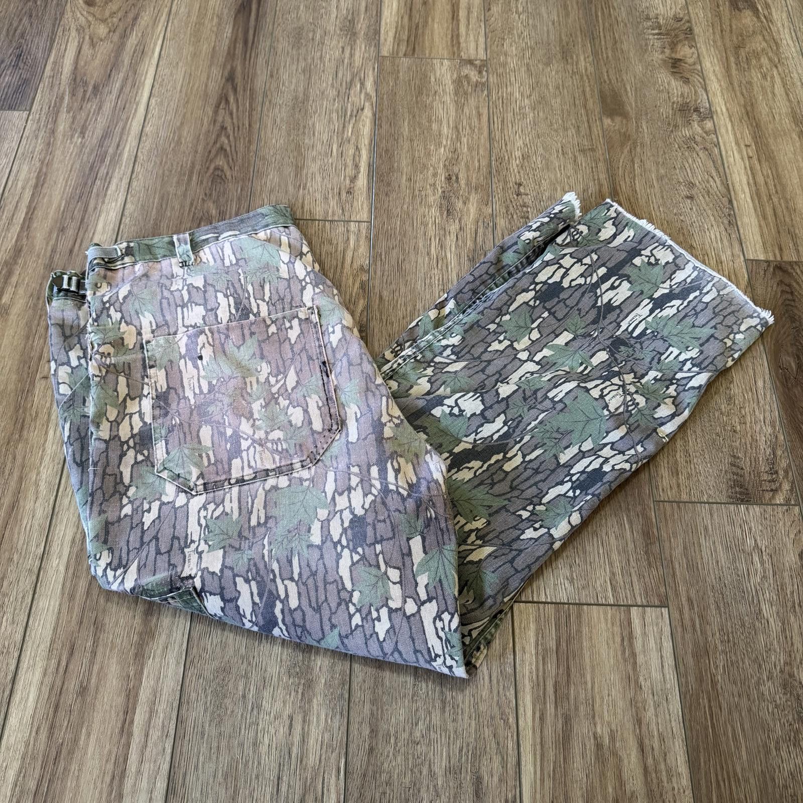 Other Vintage 80s Trebark Camo Pants Cropped Distressed Grunge Size US 36 / EU 52 - 1 Thumbnail