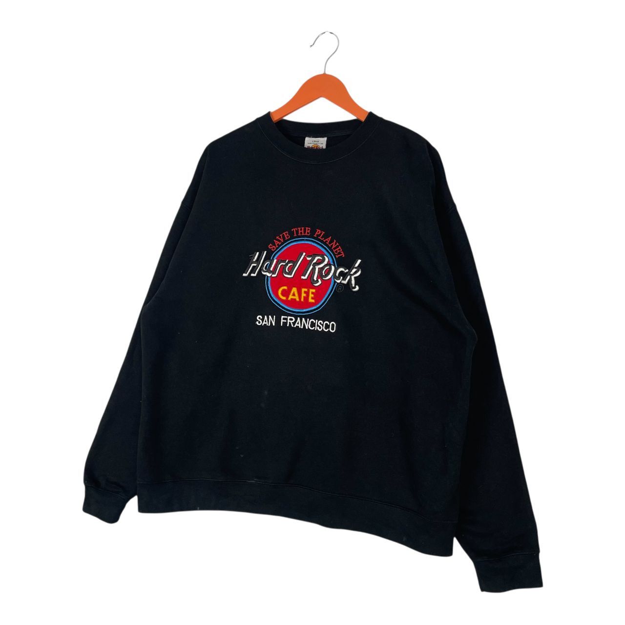 Hard Rock Cafe Rare Hard Rock Cafe San Francisco Embroided Logo Sweatshirt Size US L / EU 52-54 / 3 - 2 Thumbnail