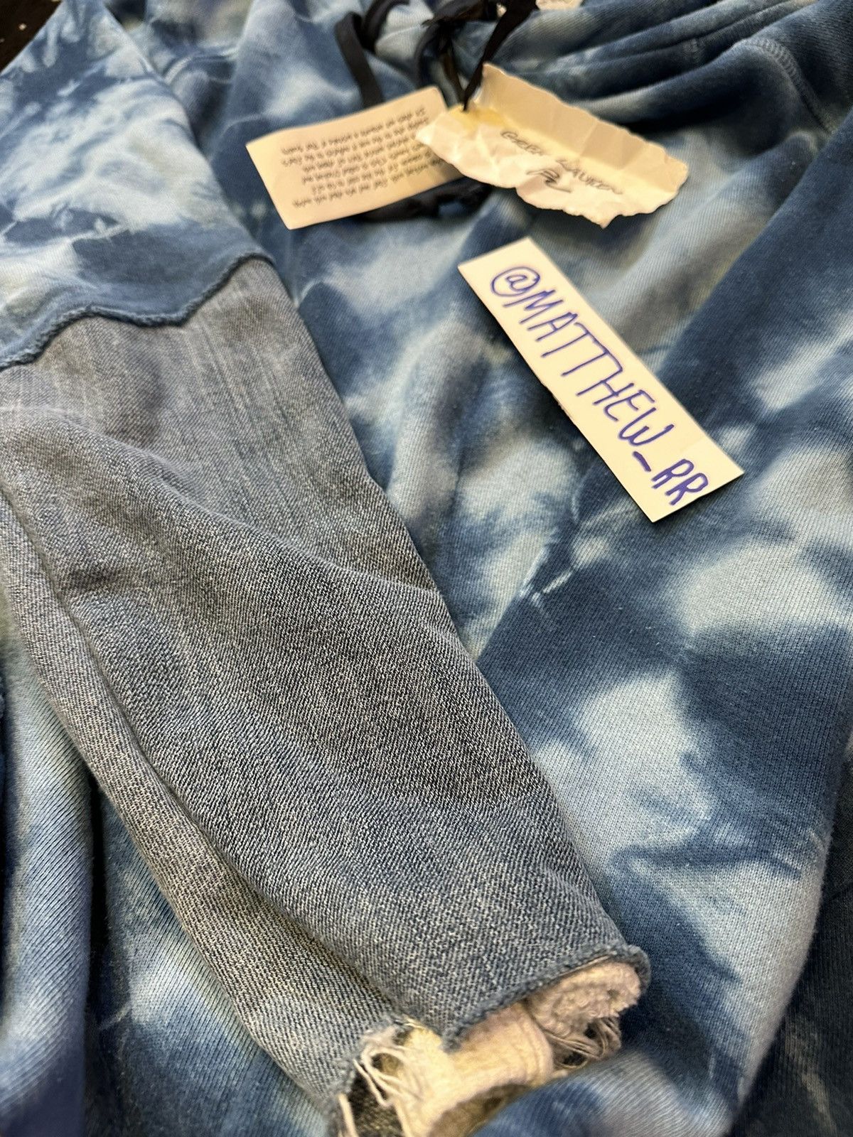 Greg Lauren Greg Lauren tie-dye pattern cotton hoodie Size US L / EU 52-54 / 3 - 20 Thumbnail